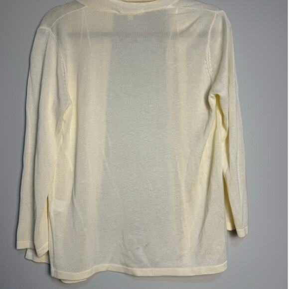 CYRUS Pastel Yellow Cardigan Sweater, Size Medium - Picture 4 of 5